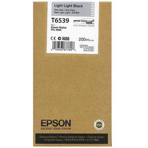 [C13T653900] Tinta Epson Negro claro claro T6539 4900