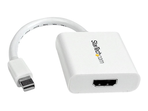 [MDP2HDW] Adaptador de Vídeo Mini DisplayPort a HDMI StarTech.com, Cable Conversor, Hembra HDMI, Macho Mini DP, 1920x1200, Pasivo