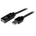 Cable de Extensión Alargador de 15m StarTech.com USB 2.0 Hi Speed Alta Velocidad Activo Amplificado, Macho a Hembra USB A