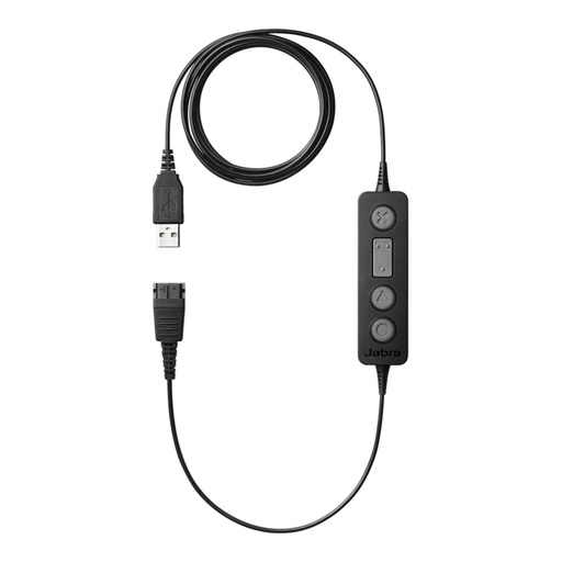 [260-09] Jabra LINK 260 - Adaptador para auriculares - USB (M) a Desconexión rápida (M)