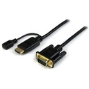 Cable de 1,8m Conversor Activo HDMI a VGA StarTech.com, Adaptador 1920x1200 1080p, Vídeo conversor, HDMI, VGA