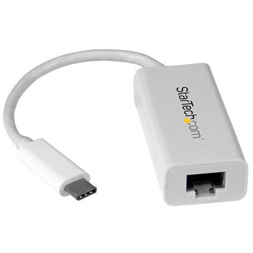 [US1GC30W] Adaptador de Red Gigabit USB-C StarTech.com, USB 3.1 Gen 1 (5 Gbps), Blanco, Adaptador de red, USB-C, Gigabit Ethernet, blanco