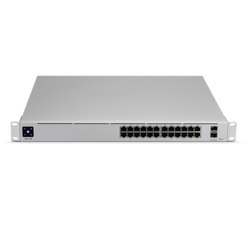 [USW-24] Conmutador Ubiquiti UniFi Switch USW-24, Gestionado, 24 x 10/100/1000 + 2 x Gigabit SFP, sobremesa, montaje en rack