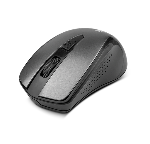 [XTM-315GY] Mouse Xtech - XTM-315GY - 2.4 GHz - Wireless - Aluminum gray - 4-button 1600dpi