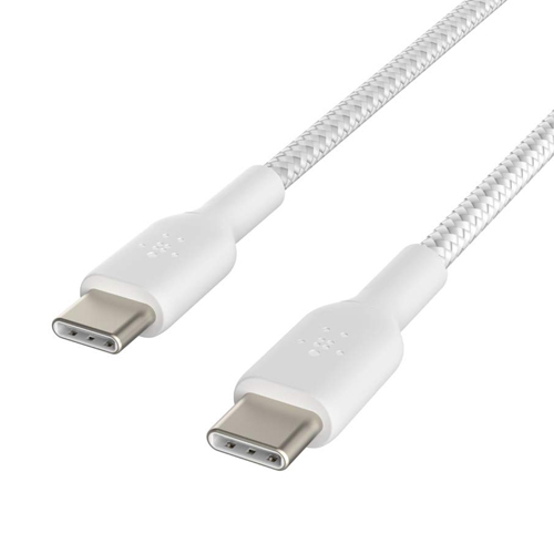 [CAB004bt1MWH] Cargador de impulsto Belkin  Cable USB - USB-C (M) a USB-C (M) - 1 m - Color blanco