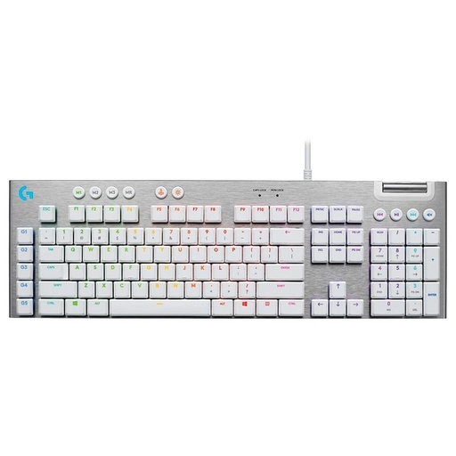 [920-011354] Logitech G815 LIGHTSYNC RGB Mechanical Gaming Keyboard - GL Tactile - White; - Teclado - retroiluminación - USB - interruptor: GL Tactile - blanco