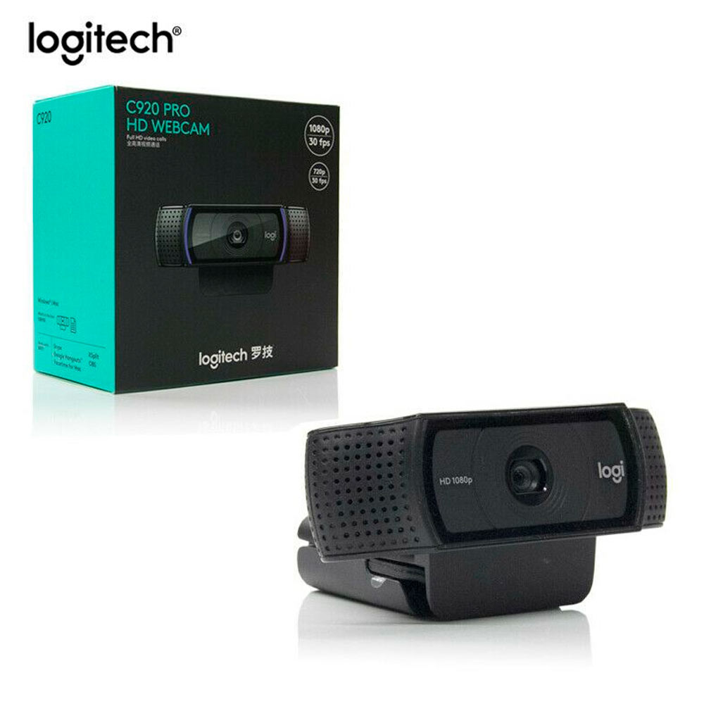 Cámara web Logitech HD Pro Webcam C920  color - 1920 x 1080 - audio - USB 2.0 - H.264 960-000764