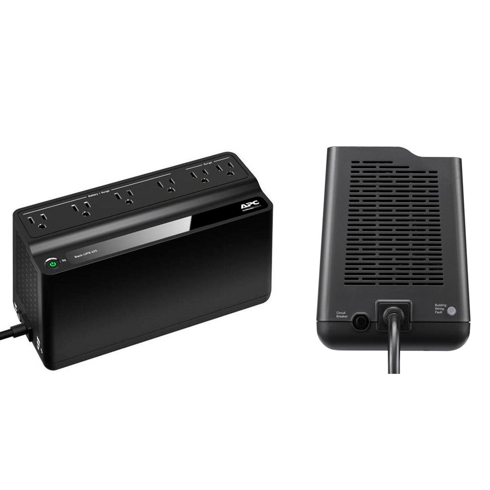 UPS APC 255 vatios/425 VA Back-UPS BE425M, CA 120 V, 1 x,  conectores de salida: 6, Color:  negro BE425M
