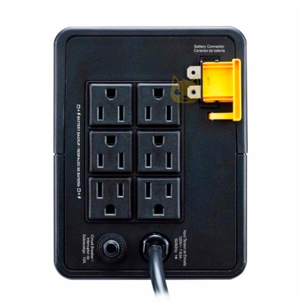 UPS APC Back-UPS 900VA - UPS - CA 120 V - 480 vatios - 900 VA - conectores de salida: 6 - negro BVX900L-LM