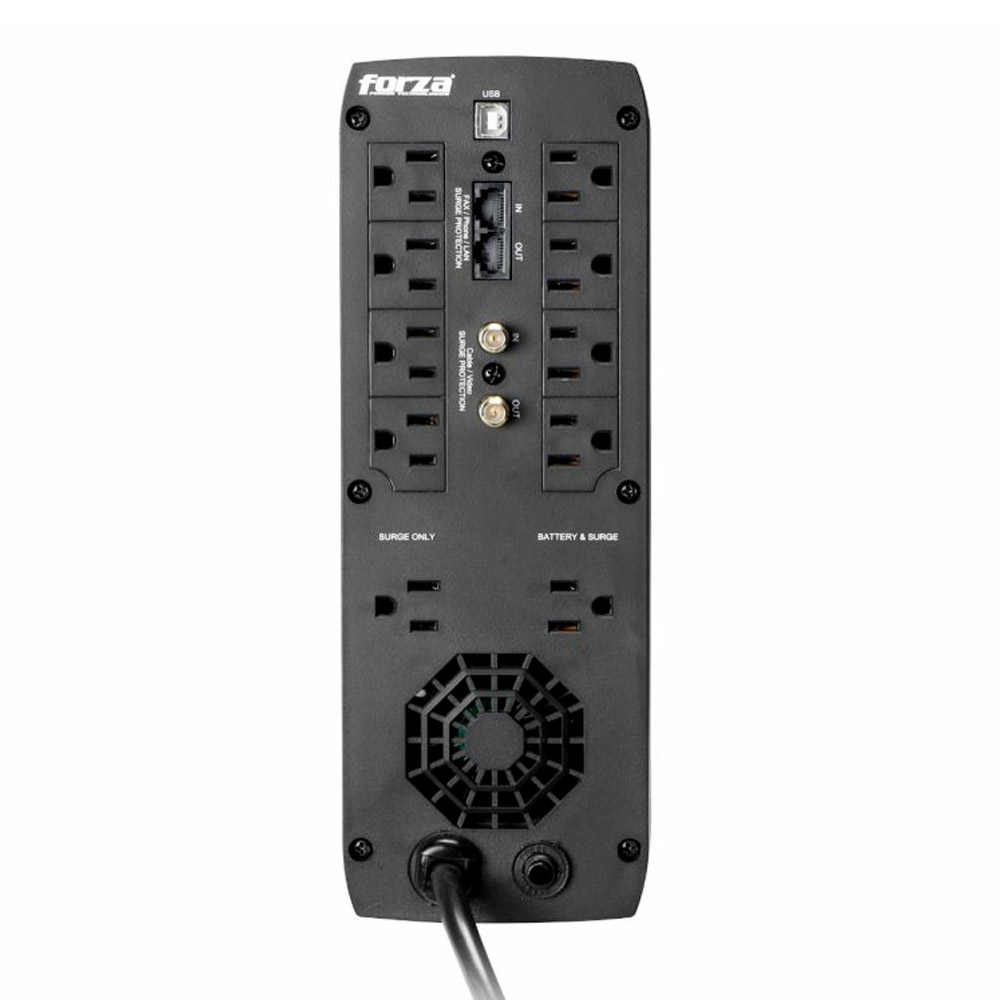 UPS Forza Line interactive, 720 Watt, 1200 VA, AC 110/120 V, Pure Sine Wave NEMA XG-1201LCD