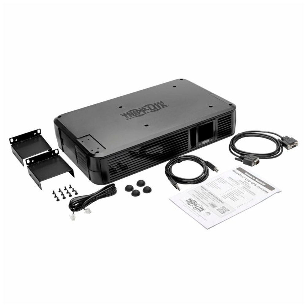 UPS Smart Tripp Lite 1500VA 900W Montaje en Rack Torre de batería de respaldo LCD AVR 120V USB DB9 RJ405 smart1500lcd