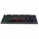 Teclado Xtech multimedia cableado para videojuegos con iluminación de fondo multicolor XTK-510S