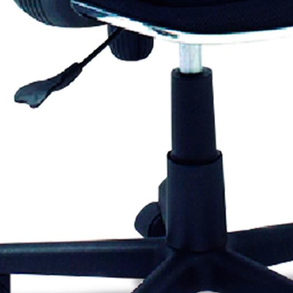Silla secretarial con reposabrazos Negra Roma AM160GEN48