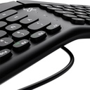 Teclado Alámbrico Klip Xtreme - en español - USB - Ergonomic Design -color negro - Ergonómico