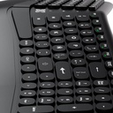 Teclado Alámbrico Klip Xtreme - en español - USB - Ergonomic Design -color negro - Ergonómico