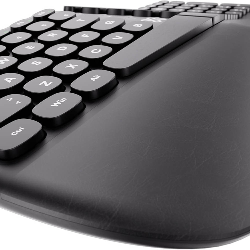 Teclado Alámbrico Klip Xtreme - en español - USB - Ergonomic Design -color negro - Ergonómico