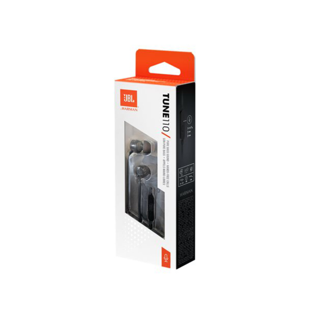 Auriculares JBL T110  internos con micro 3,5 mm Color negro