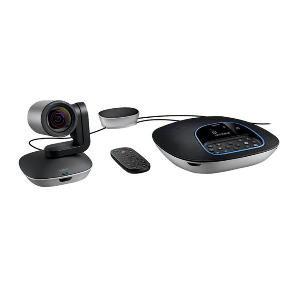 Sistema de Videoconferencia Logitech Group Cámara 1080p Control Remoto Group Micrófonos de Expansión color Negro