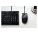 Combo de teclado y mouse Logitech MK200 USB Color Negro