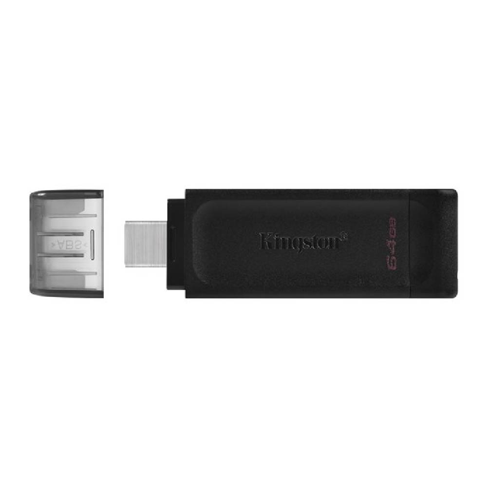 Memoria USB Kingston DataTraveler 70, 64 GB USB-C 3.2 Gen 1 Color Negro