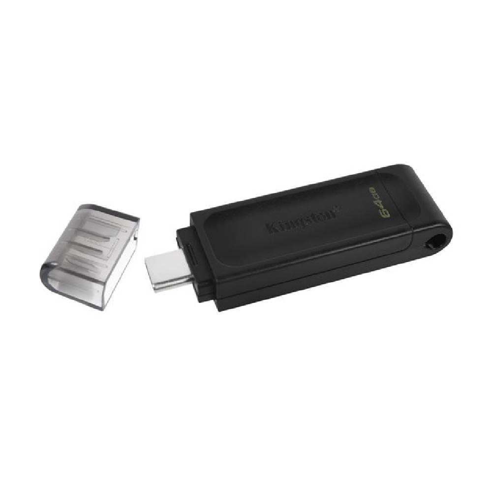 Memoria USB Kingston DataTraveler 70, 64 GB USB-C 3.2 Gen 1 Color Negro