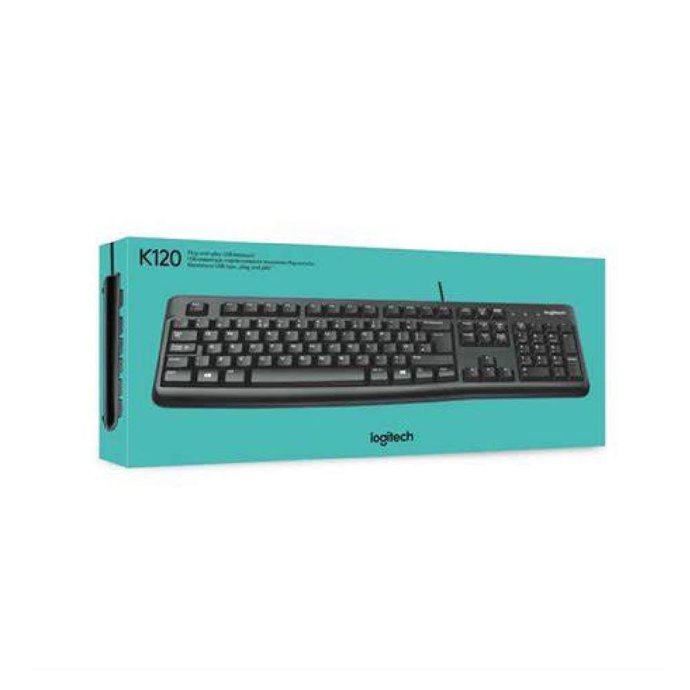 Teclado Logitech K120 USB en español USB Color Negro