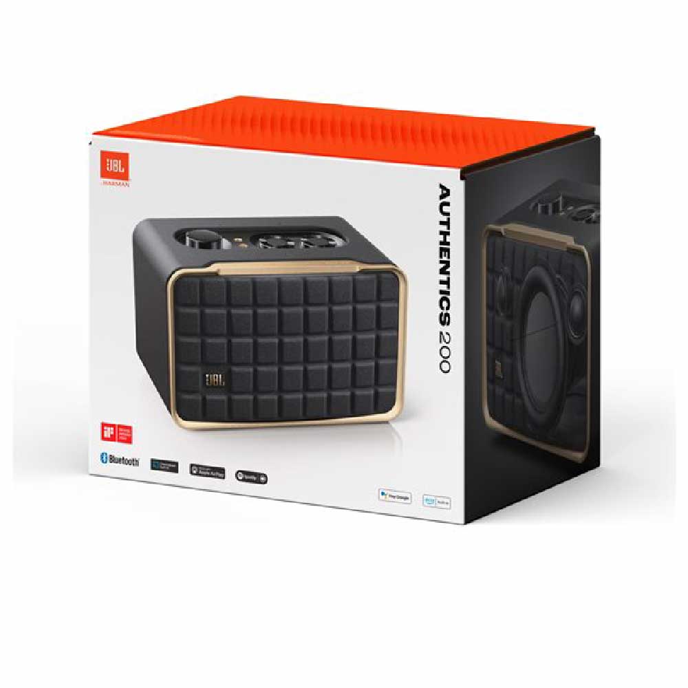 Bocina inteligente JBL Authentics 200 Wi-Fi 6, Bluetooth Color Negro