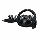 Juego de volante y pedales Logitech G920 Force Feedback cableado para PC, Microsoft Xbox One