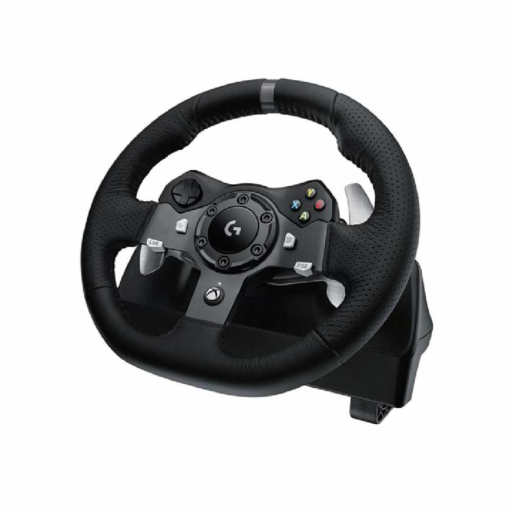 Juego de volante y pedales Logitech G920 Force Feedback cableado para PC, Microsoft Xbox One