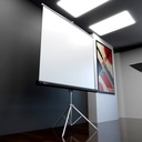 Pantalla de proyección con trípode Klip Xtreme KPS-102B  86" ( 218 cm ), 4:3, Blanco Matte- Negro