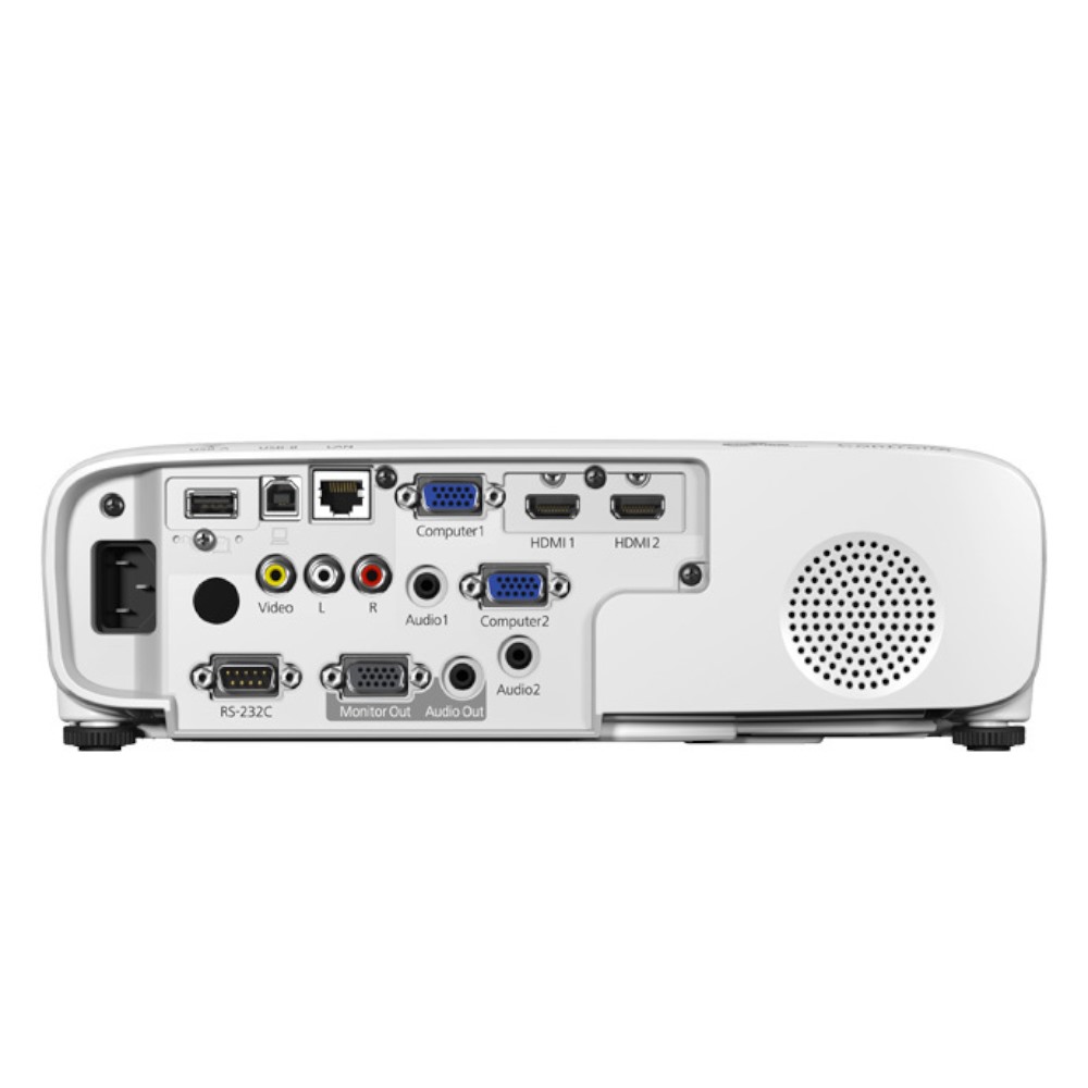 Proyector Epson W49 WXGA 1200x800 3LCD RJ45 HDMIx2, VGAx2, RS232x2, 3800 Lúmenes Bocinas Integradas Color Blanco