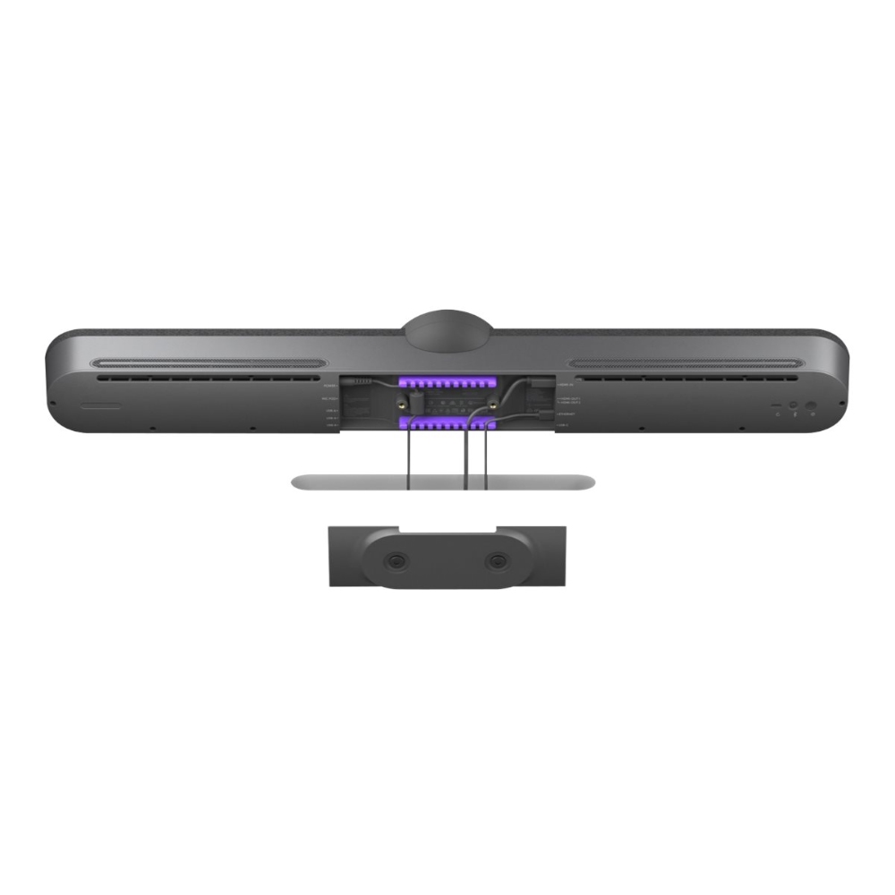 Logitech Rally Bar - Dispositivo de vídeoconferencia - Certificado por Zoom, Certificado para Equipos de Microsoft - grafito