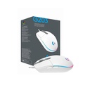 Mouse Logitech Gaming G203 LIGHTSYNC óptico 6 botones USB Color blanco