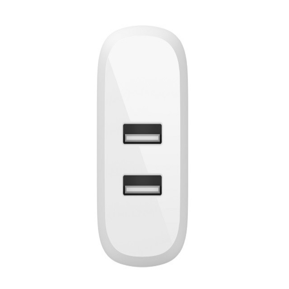 Adaptador de corriente Belkin 2 x USB Color blanco 24 vatios