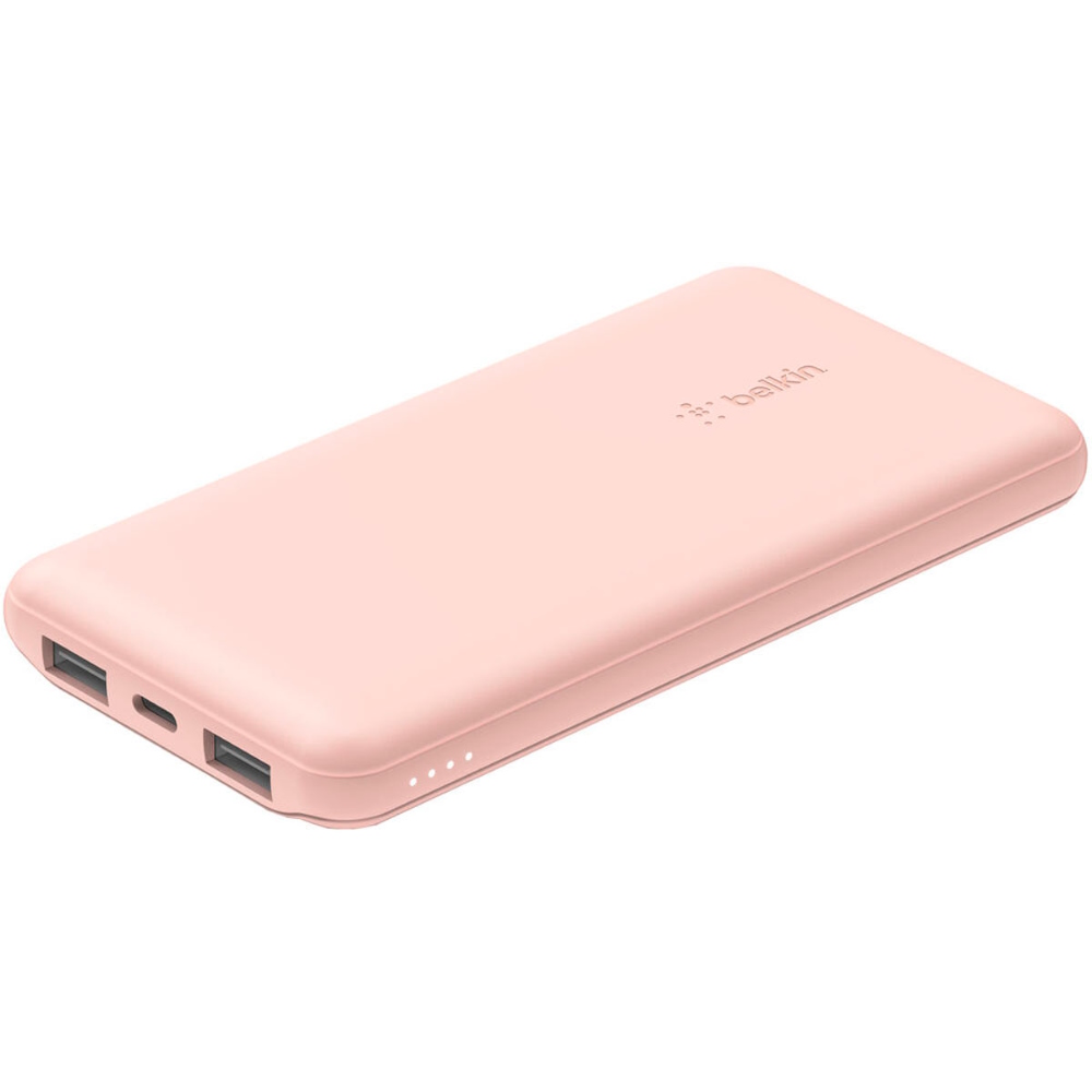 Cargador portátil Belkin 10,000 mAh 2 x USB, 1 x USB-C 18 vatios Color oro rosa