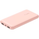 Cargador portátil Belkin 10,000 mAh 2 x USB, 1 x USB-C 18 vatios Color oro rosa