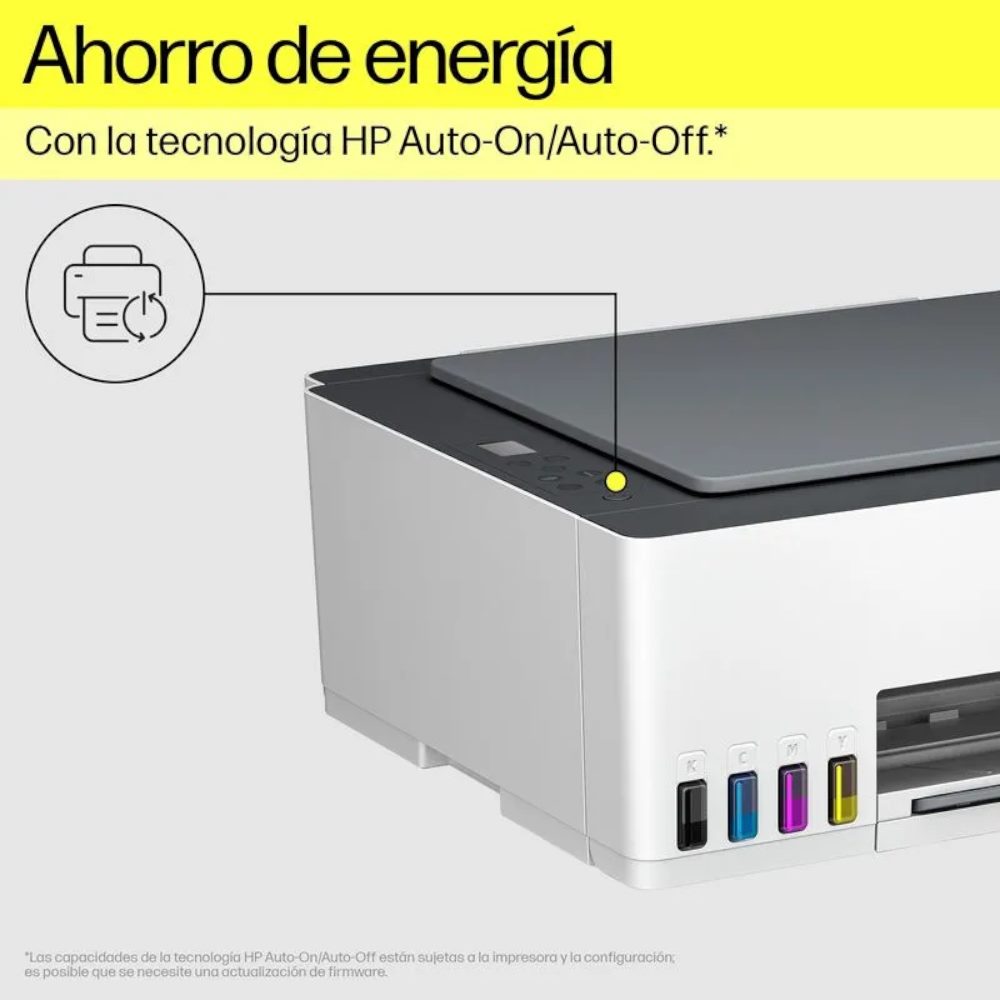 Impresora HP Smart Tank 580 Multifuncional Todo en Uno Ink-jet - 110/220V - EN/SP