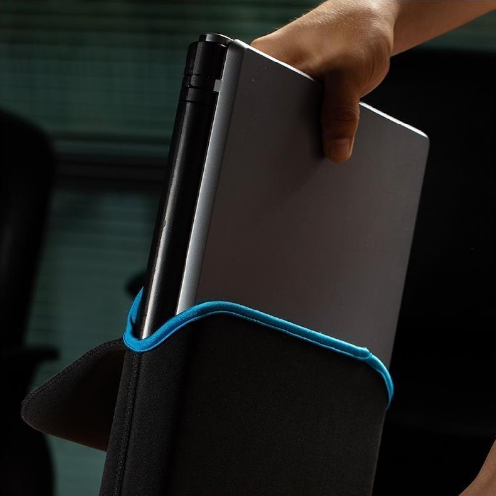 Funda para Portátil Klip Xtreme 14.1 in, Negra/Azul - neoprene reversable