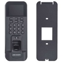 Hikvision Pro Series Terminal de control de acceso con lector de huellas dactilares DS-K1T804AMF, cableado/Wi-Fi/Ethernet Color negro