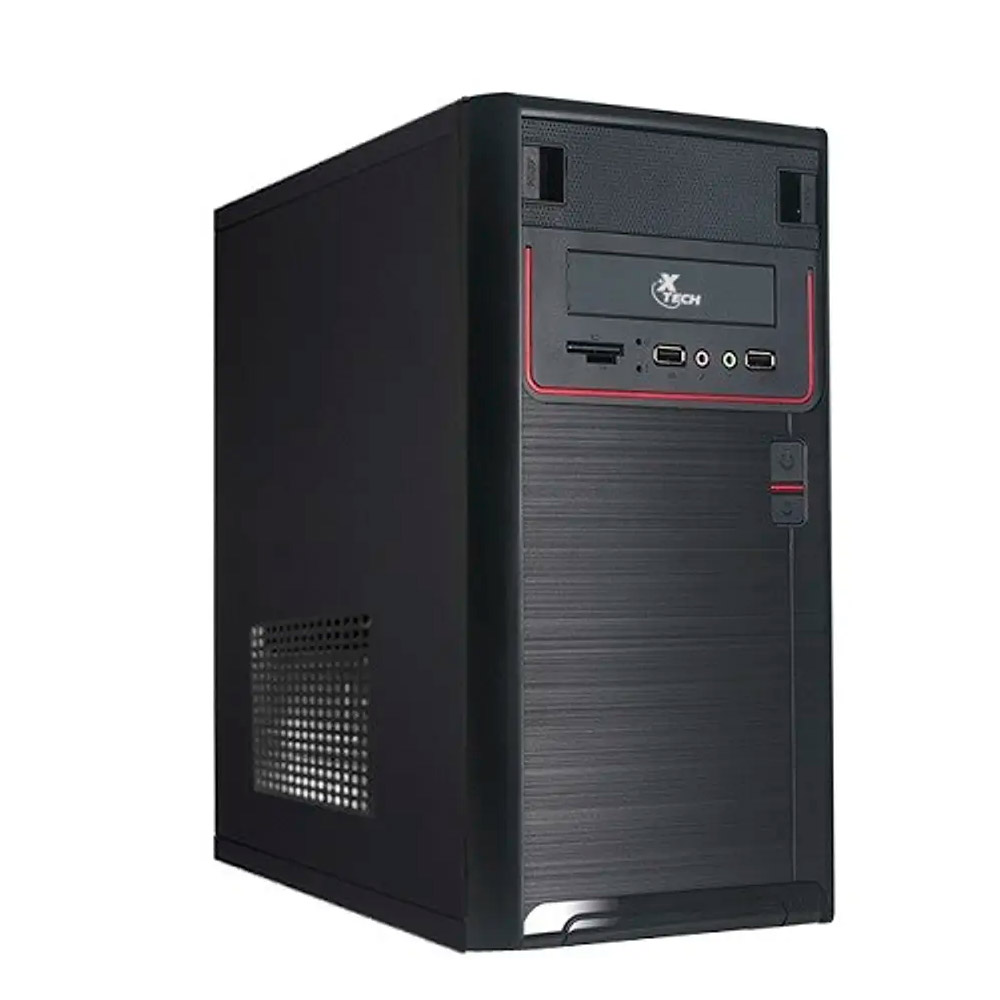 Case Media Torre Xtech de escritorio ATX Chasis ATX con unidad de fuente de alimentación 600W ps Color negro