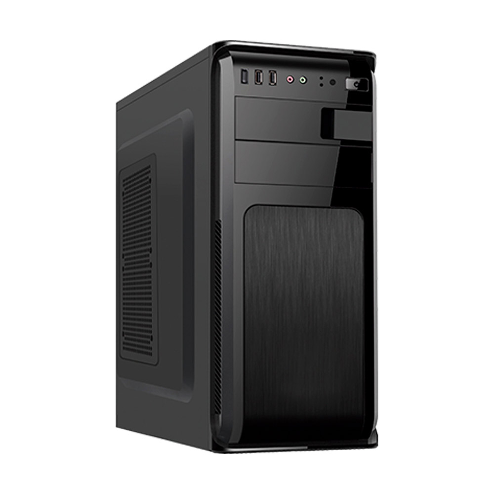 Case Xtech XTQ-209 para escritorio Media torre ATX 600 vatios Color negro USB/Audio