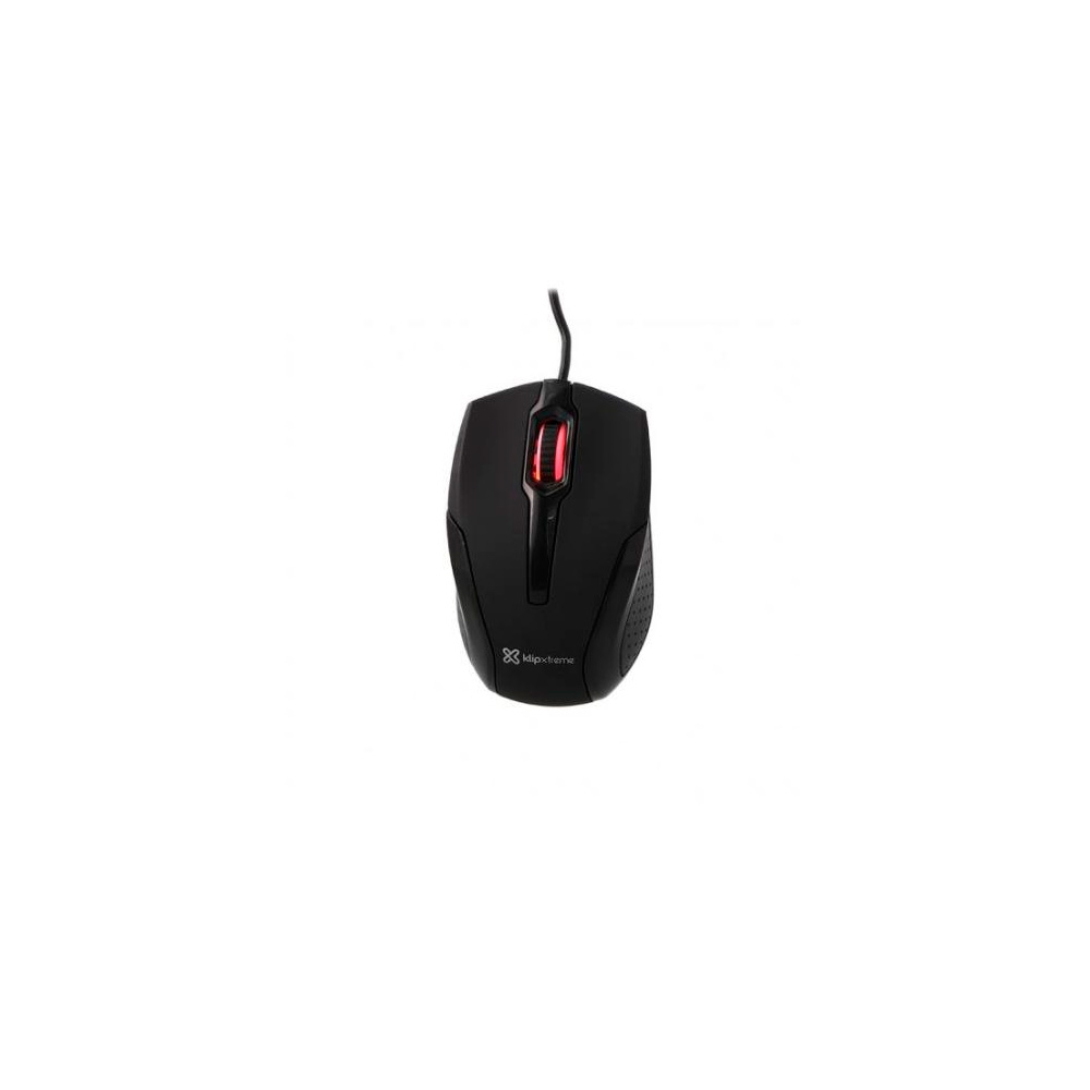 Mouse Klip Xtreme KMO-120BK óptico USB Para diestro y zurdo Color Negro