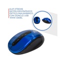 Mouse Klip Xtreme KMW-330 Inalámbrico Conector USB Ergonómico Azul Vector
