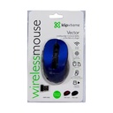 Mouse Klip Xtreme KMW-330 Inalámbrico Conector USB Ergonómico Azul Vector