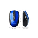 Mouse Klip Xtreme  Conector USB Ergonómico Óptico Azul
