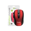 Mouse Klip Xtreme 2.4 ghz Inalámbrico 6 botones Color rojo