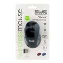 Mouse Klip Xtreme Inalámbrico Ergonómico 2.4 ghz Color Negro