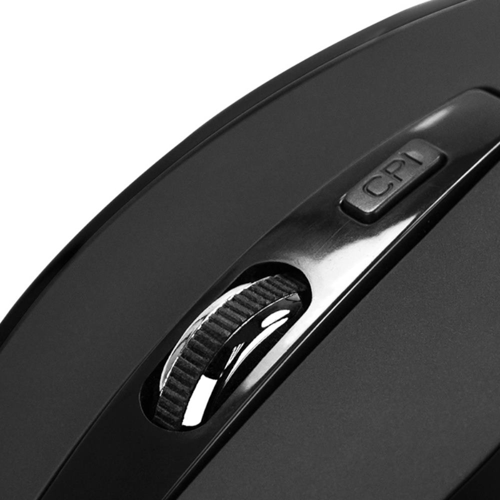 Mouse Klip Xtreme Inalámbrico Ergonómico 2.4 ghz Color Negro