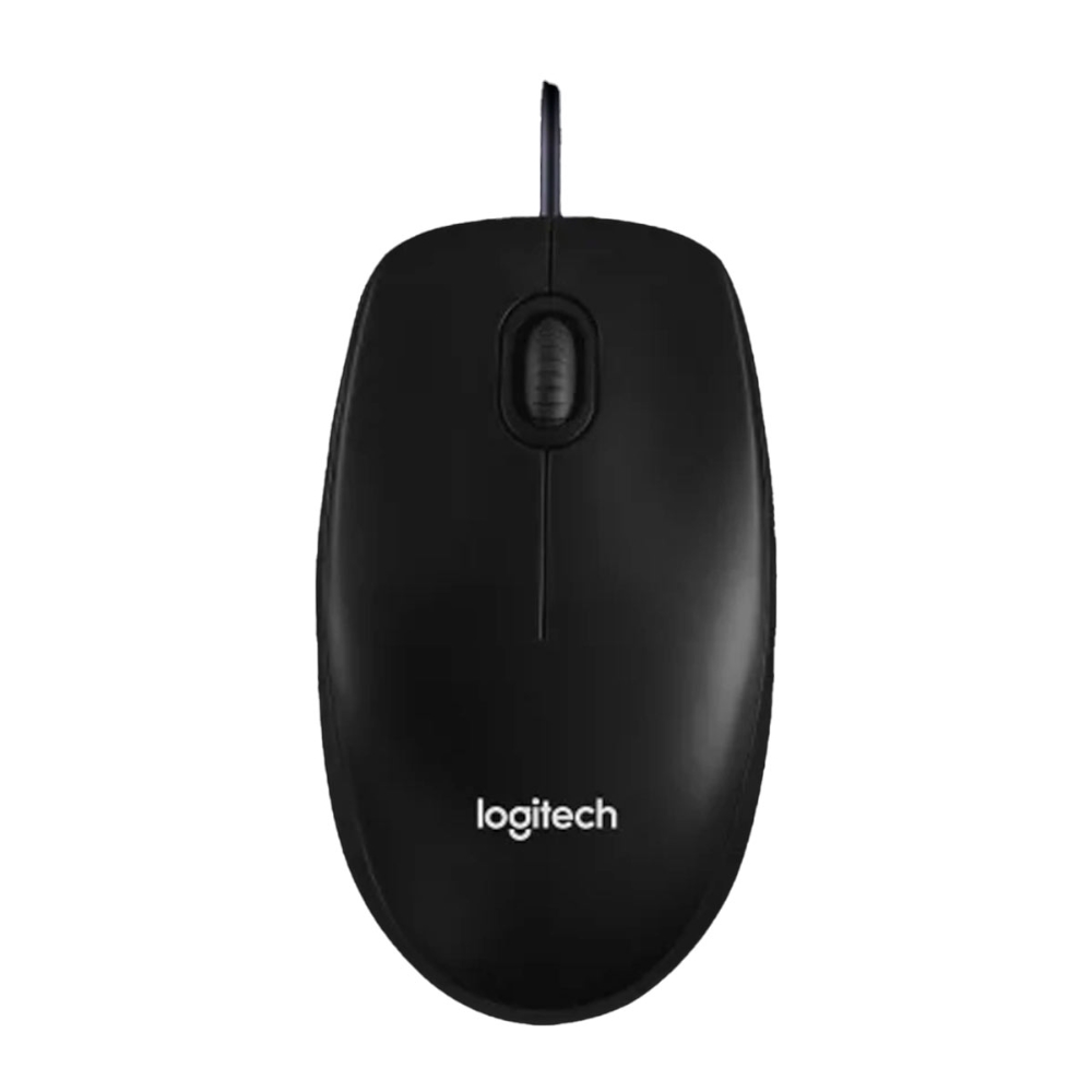 Mouse Logitech M100 USB diestro y zurdo Color Negro