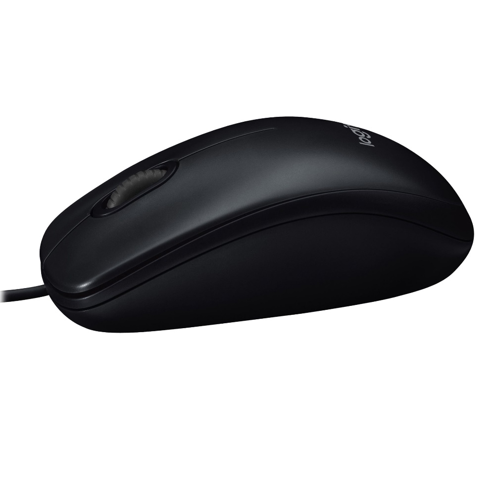Mouse Logitech M100 USB diestro y zurdo Color Negro